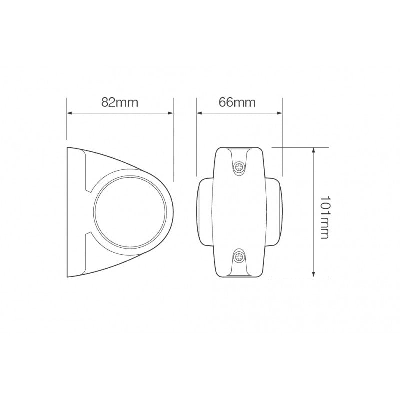 1004RWM LED Marker LampLED Outline marker light1004RWMLED AutolampsSRH Lighting