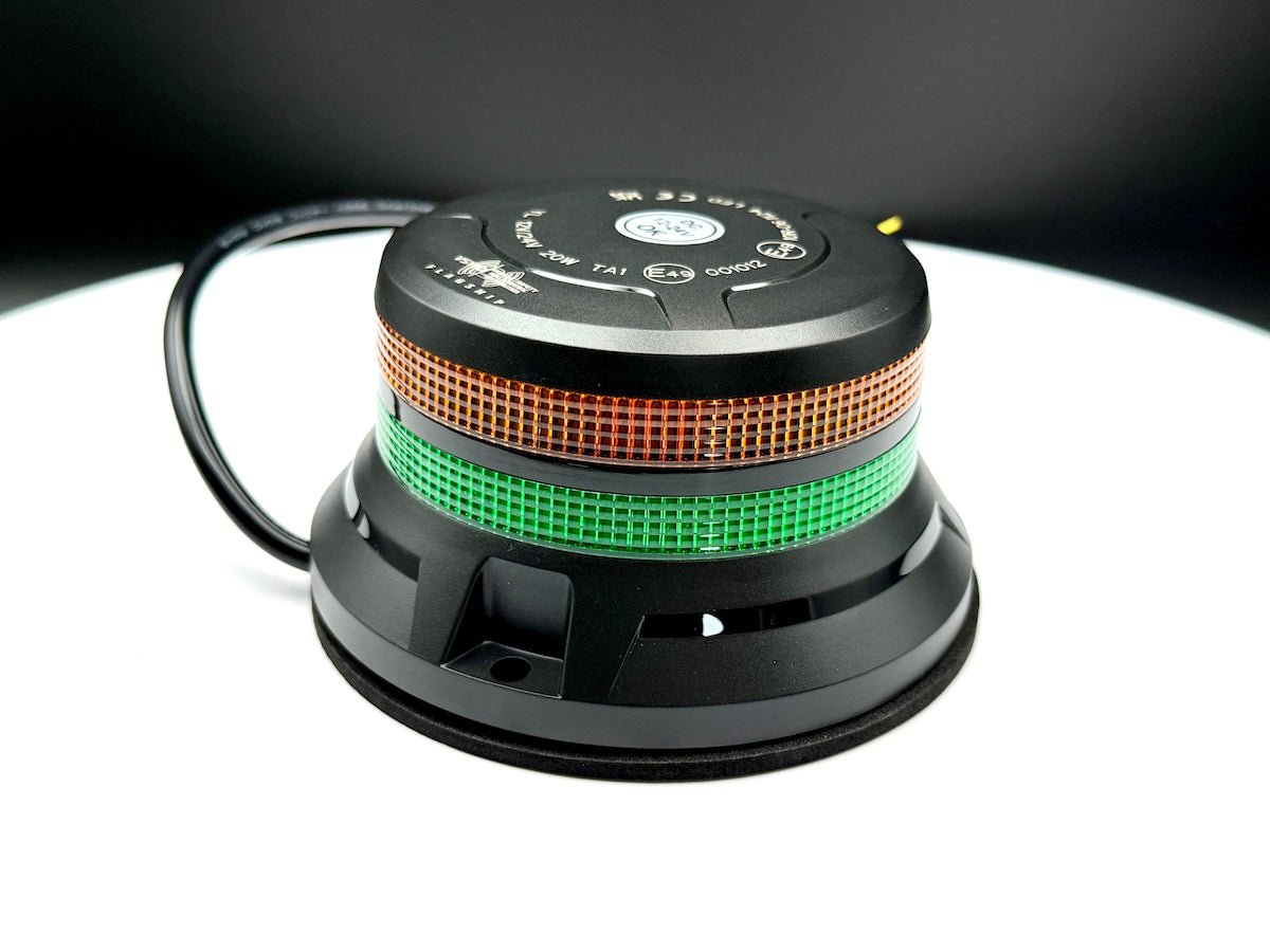 233 Series dual colour (amber/green) beacon "Flagship" BrandLED Beacon233 - 3B - AGVSWDSRH Lighting