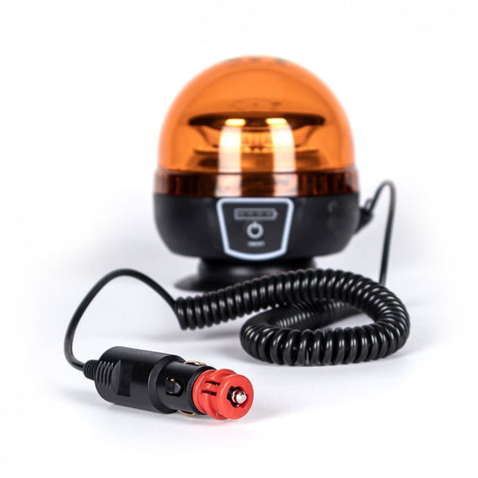 Battery powered magnetic amber beacon with remoteLED BeaconLW0030 - ALR - 2 - WL - RCTruckLEDSRH Lighting