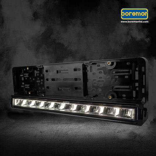 Boreman Number plate holder with LED lightbarDriving LightBoremanSRH Lighting