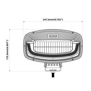 Boreman PHANTOM V2 Smoked High Power LED Spot Lamp Dynamic Amber&Clear PositionDriving Light1001 - 2670BoremanSRH Lighting