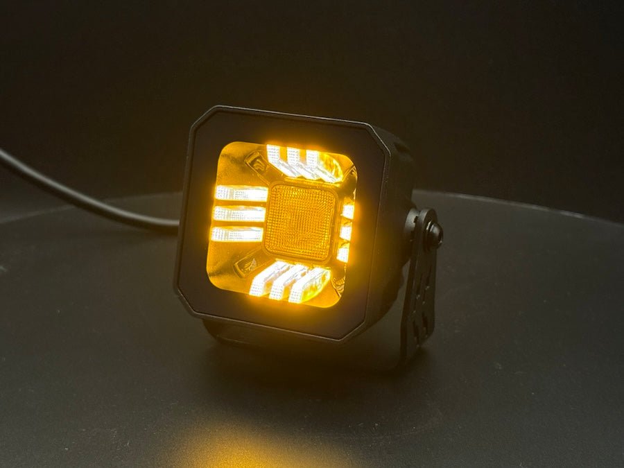 CUBE with amber white position part of the VERTEX seriesWork light with position2033WSRH LightingSRH Lighting