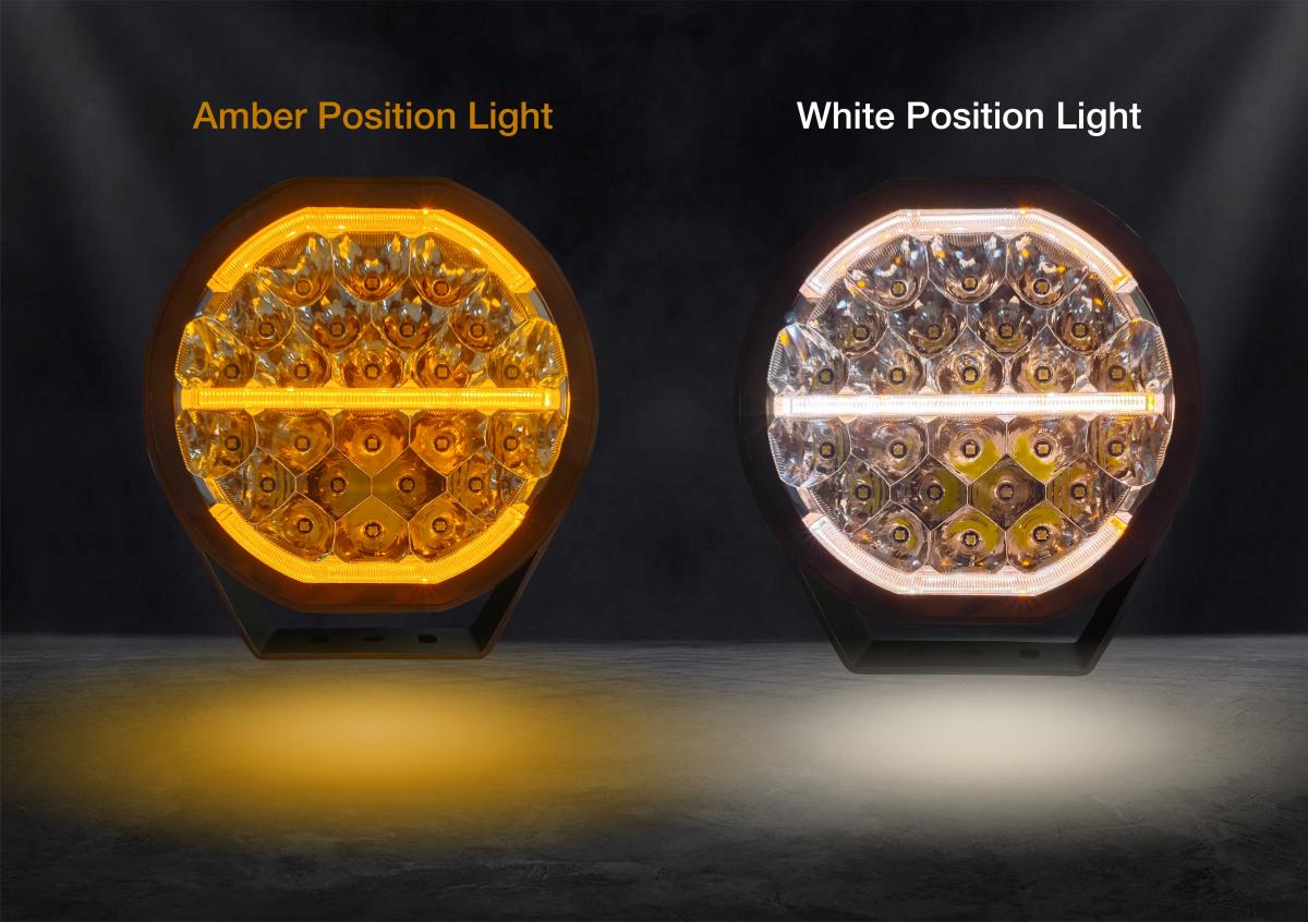 Cyclone 7" & 9" Driving light with dual colour positionDriving LightSRH LightingSRH Lighting