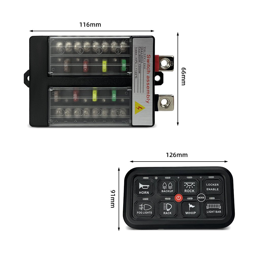 Digital / Programmable Switch Panel ControllerAccessorySW12BTSRH LightingSRH Lighting