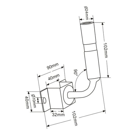 DIN beacon socket 2 bolt side mountAccessoryAKC1007O - ATruckLEDSRH Lighting