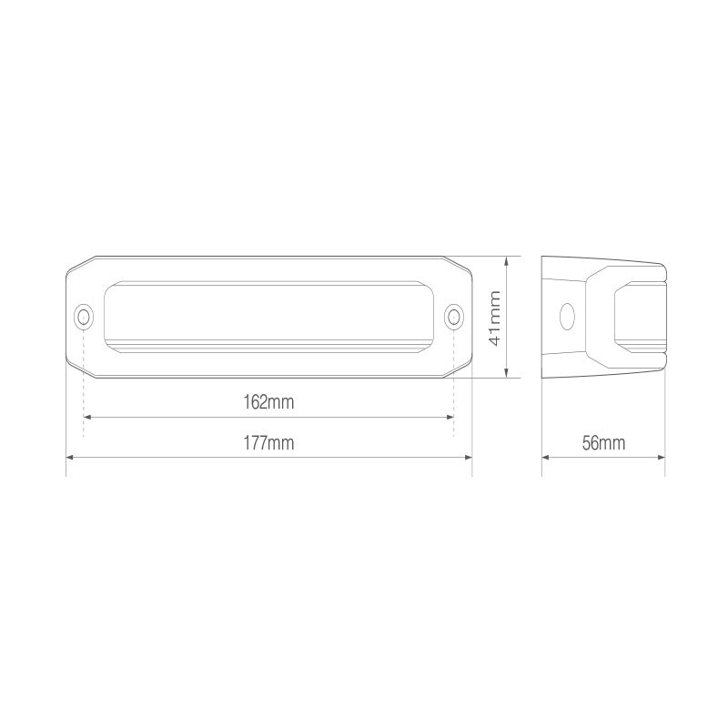 EQ590AR65 Corner LED Warning LampLED warning lightEQ590AR65LED AutolampsSRH Lighting
