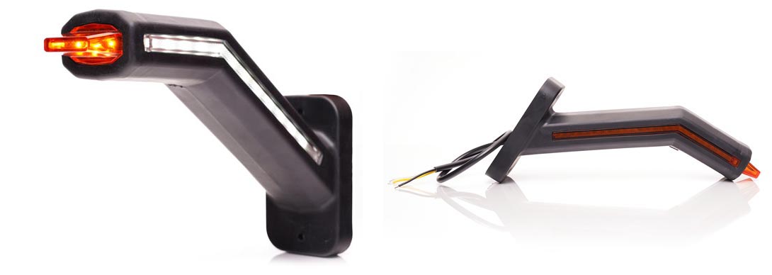 Front - rear end - outline and side marker lamp with side indicatorLED Outline marker light2074 LWASSRH Lighting