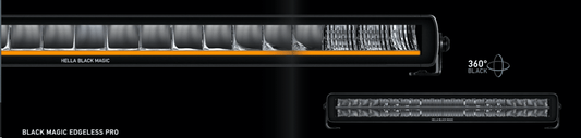 Hella Black Magic Edgeless Pro 32" light bar with dual colour position and Boost21 - 32"1FJ 358 236-011HellaSRH Lighting