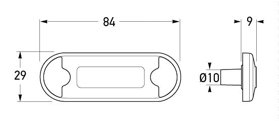 Hella DuraLED surface mount lightMarker Light2XT 980 855 - 417HellaSRH Lighting