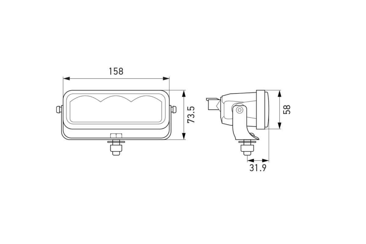 Hella LBE 160 Light Bar7 " - 20"1FE 358 154 - 011HellaSRH Lighting