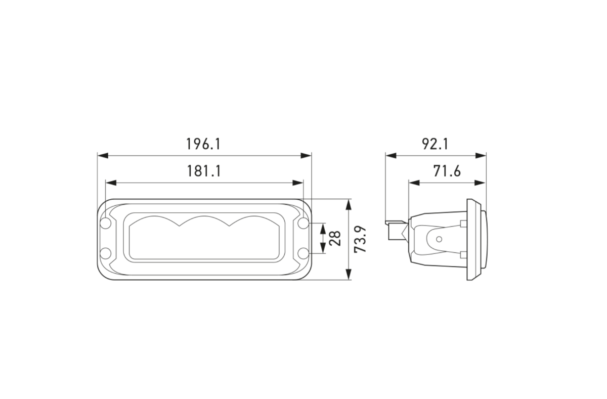 Hella LBE 160 Light Bar7 " - 20"1FE 358 154 - 011HellaSRH Lighting