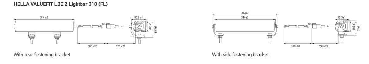 Hella LBE 2 490FL Driving light bar with strobesDual function driving light bar1FE 357 666 - 031HellaSRH Lighting