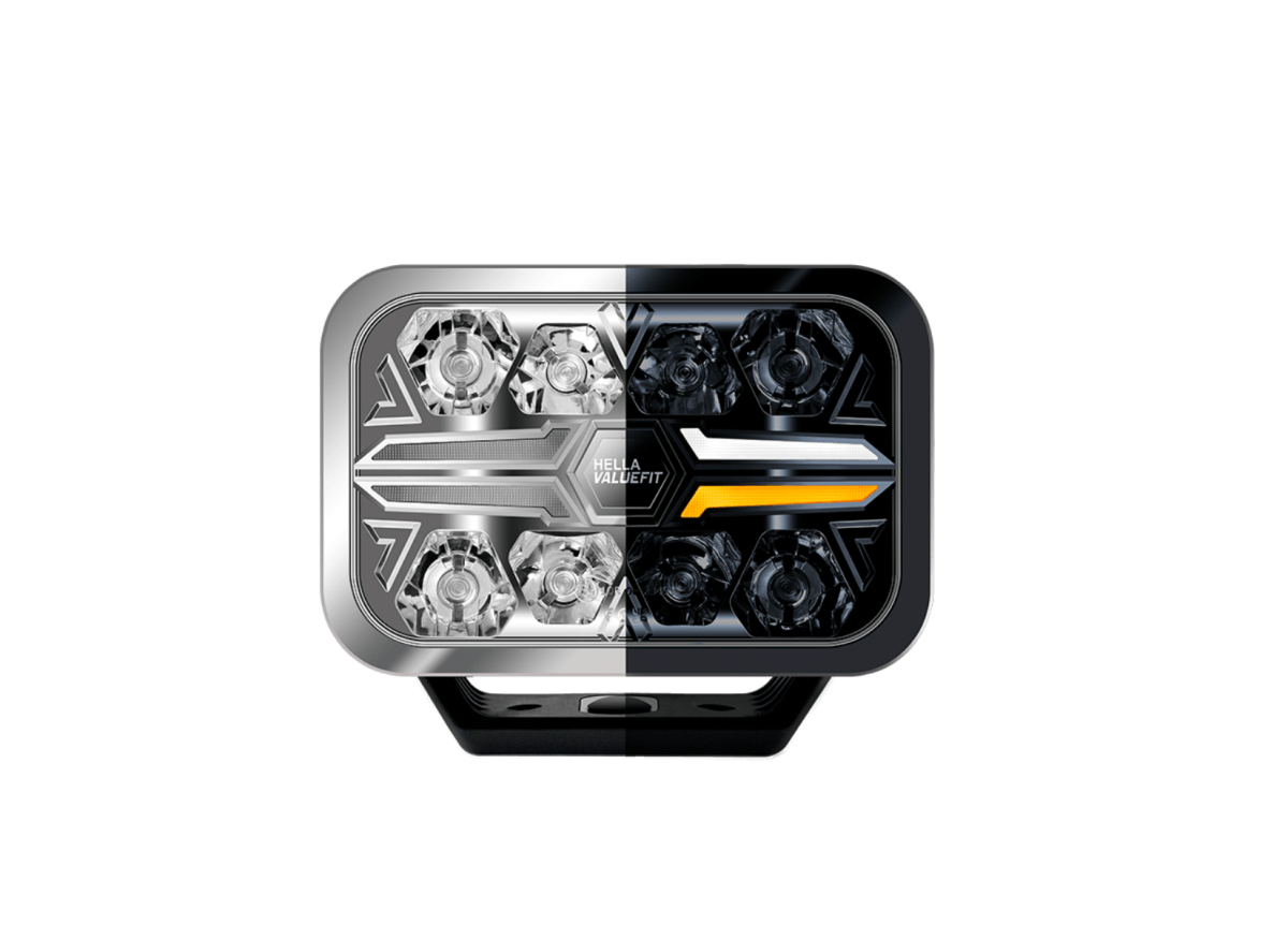 Hella Valuefit Blade Rectangular 9 in. Upright MountDriving Light1FJ 357 199 - 001HellaSRH Lighting