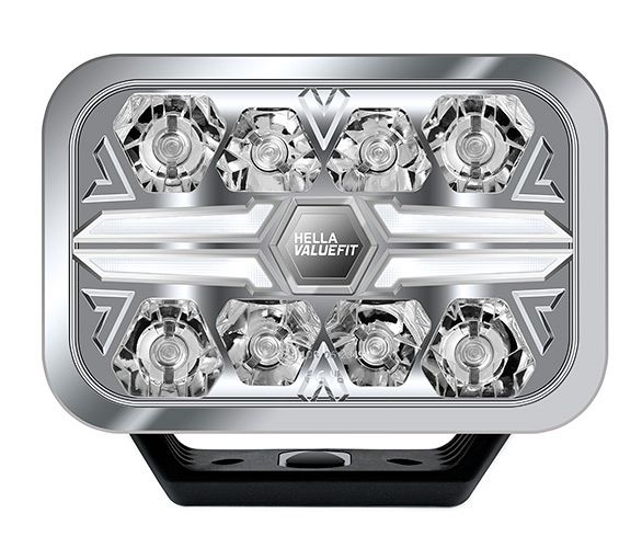 Hella Valuefit Blade Rectangular 9 in. Upright MountDriving Light1FJ 357 199 - 001HellaSRH Lighting
