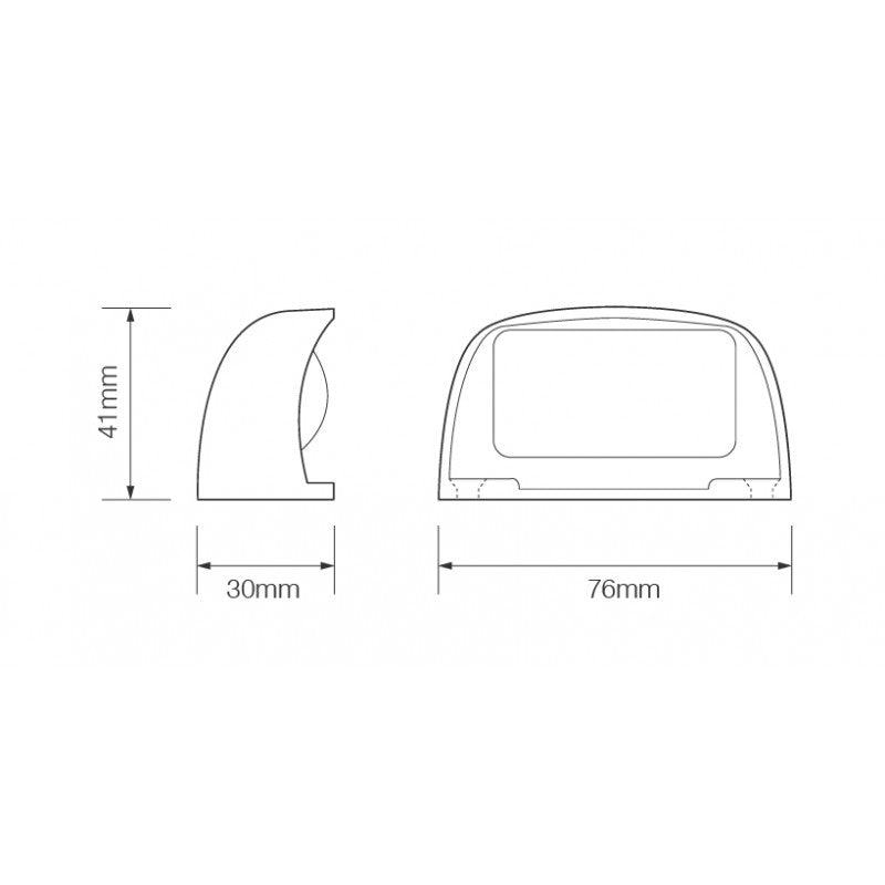 LED Autolamps 35BLME number plate lightNumber Plate Light35BLMELED AutolampsSRH Lighting