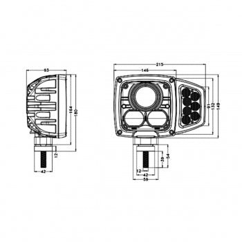 LED Auxiliary headlight assembly with heated lens9127SRH LightingSRH Lighting