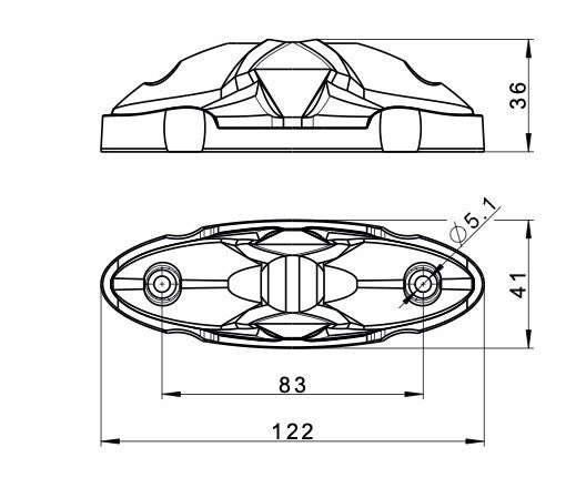 Marker lamp FT - 038 LEDLED Outline marker lightFT - 038 II LEDFristomSRH Lighting