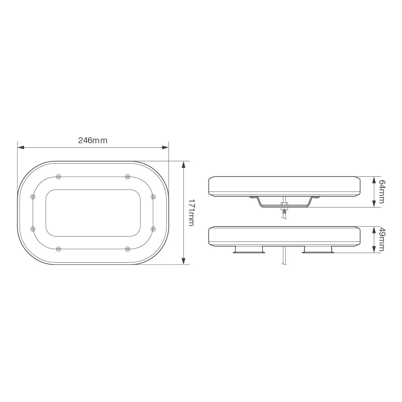 Micro light bar 246mmSize 246 - 399mmMLB246R65ACM - 1LED AutolampsSRH Lighting