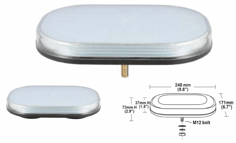Micro light bar 248mmSize 246 - 270mmVSWD - 116M - AVSWDSRH Lighting
