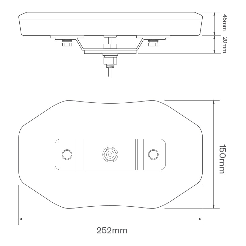 Micro light bar 251mm Black TopSize 246 - 399mmEQBT251R65ALED AutolampsSRH Lighting