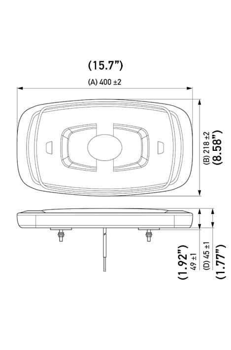 Mini light bar 400mmSize 400 - 600mm2RL 014 565 - 001HellaSRH Lighting