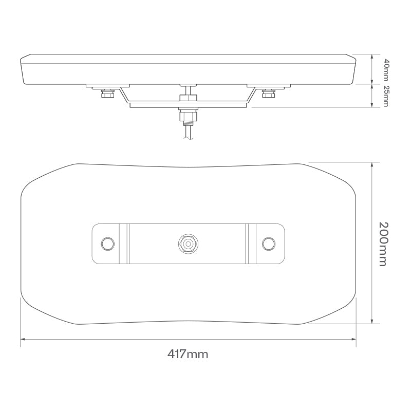 Mini light bar 417mmSize 400 - 600mmEQBT417R65ALED AutolampsSRH Lighting