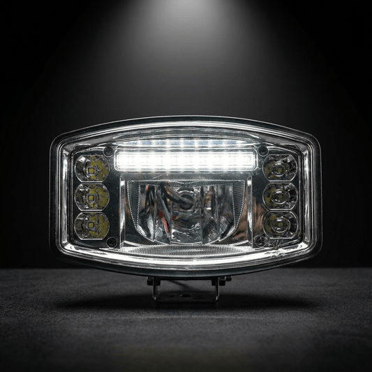 STORM 9 in. LED Oval Driving Light with DRLDriving Light9721-69WSRH LightingSRH Lighting