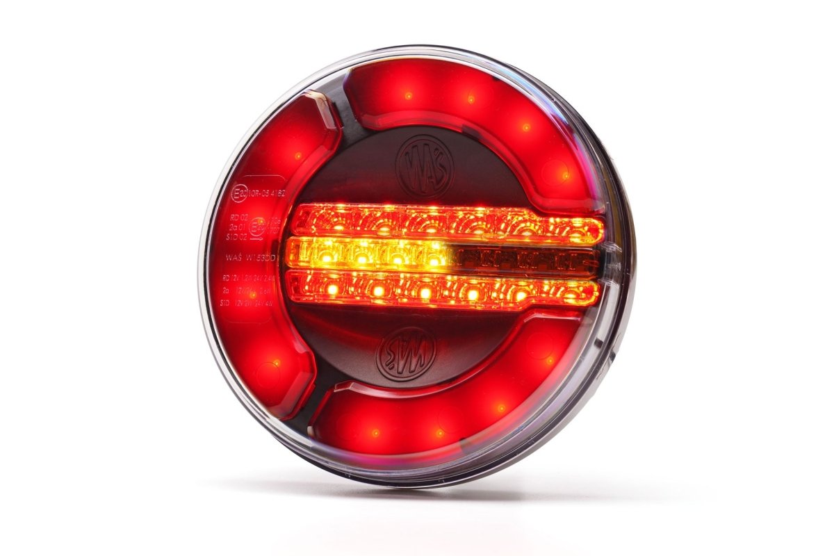 WAS W153 DD Rear stop tail dynamic indicator BlackLED Rear LightWASSRH Lighting