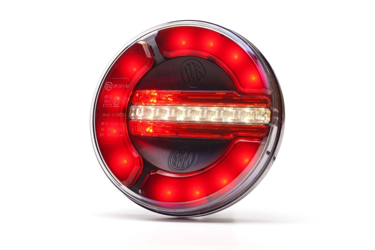 WAS W153 DD Rear stop tail dynamic indicator BlackLED Rear LightWASSRH Lighting