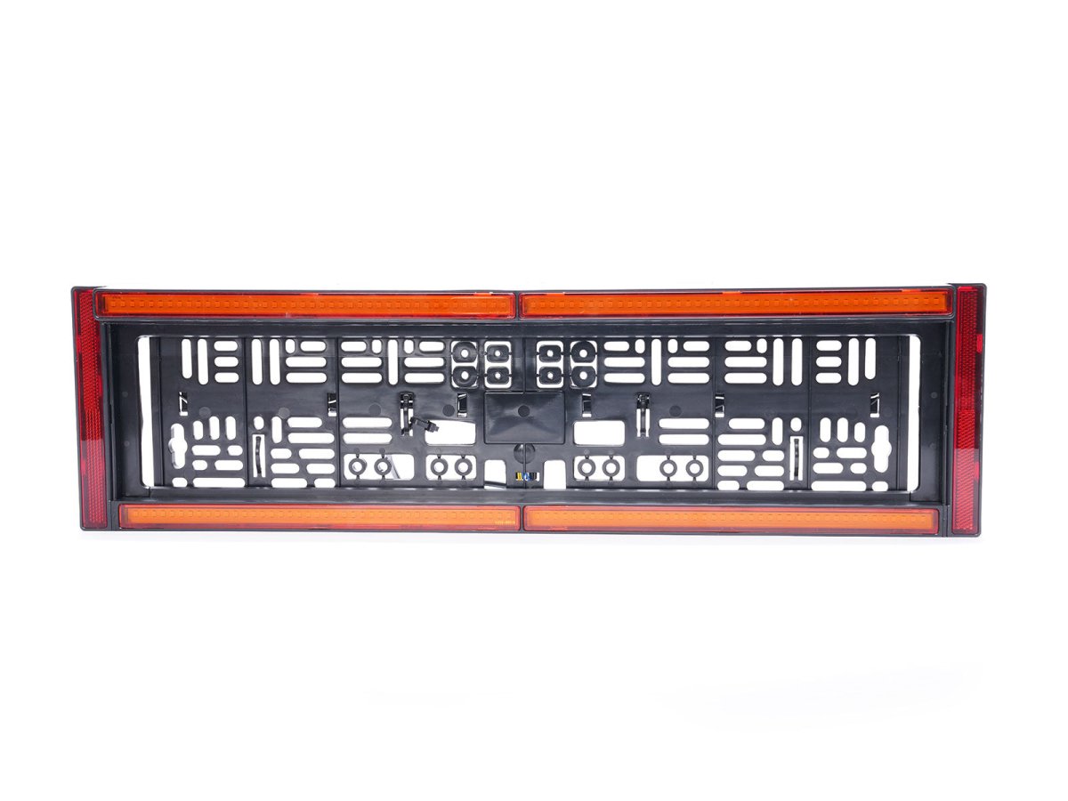 WAS W253 Rear number plate holder with hazard warningLED warning light2202WASSRH Lighting