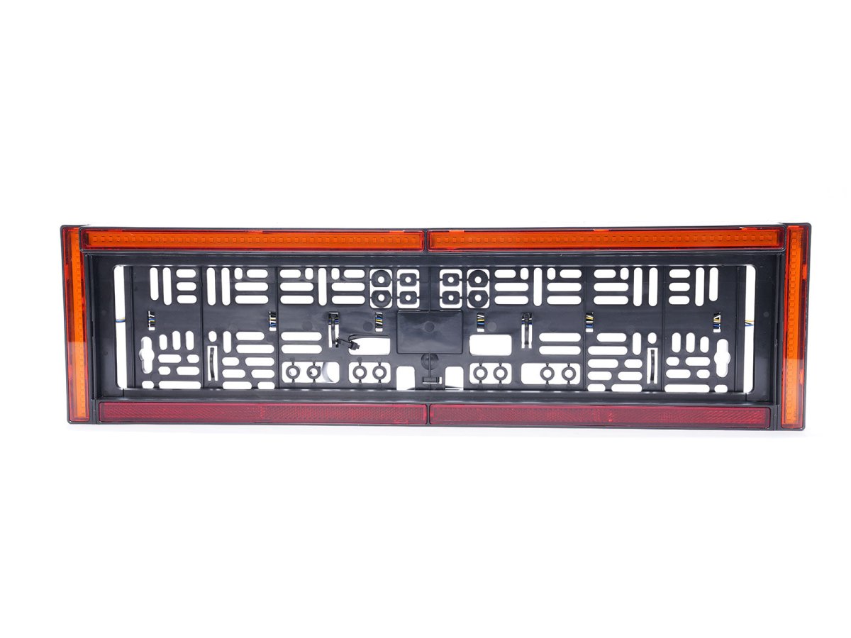 WAS W253 Rear number plate holder with hazard warningLED warning light2196WASSRH Lighting
