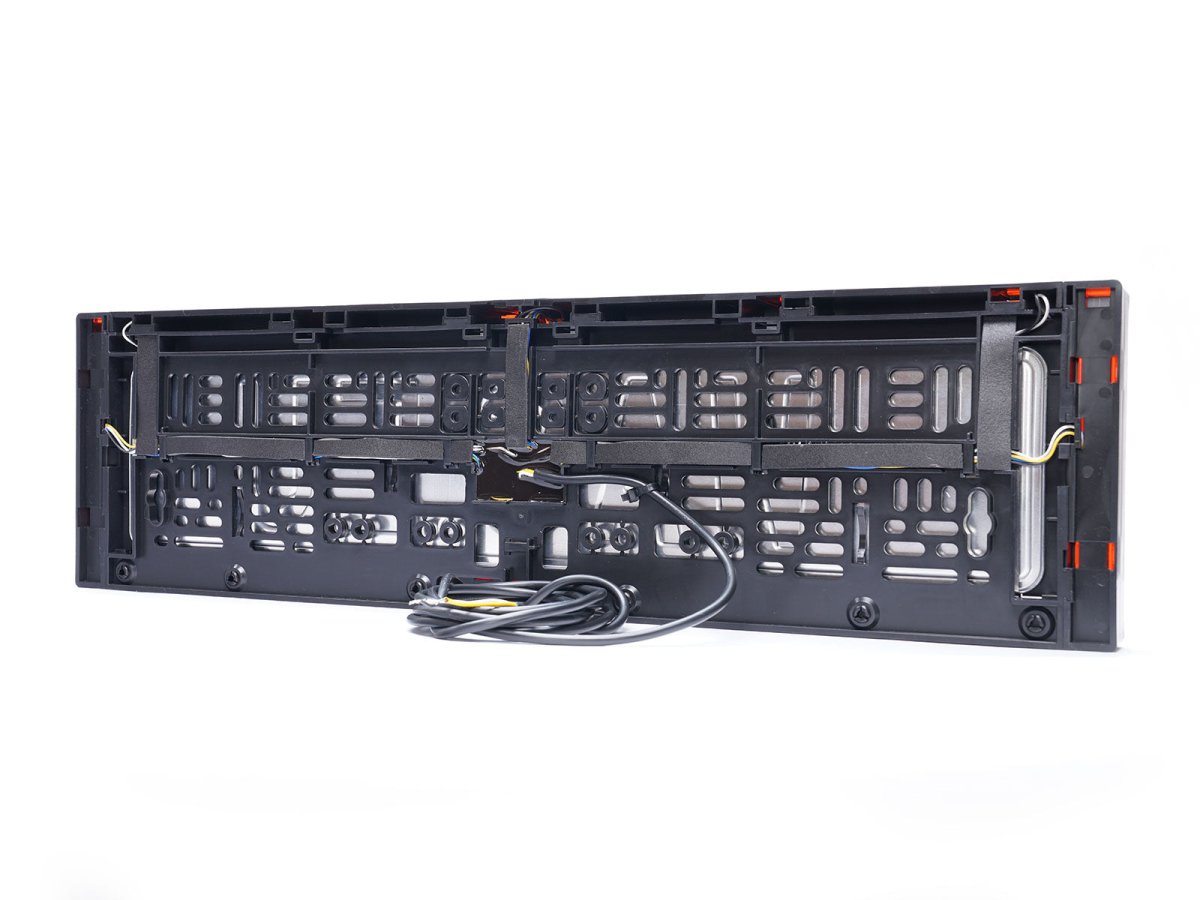 WAS W253 Rear number plate holder with Stop and Reverse + reflectorsLED warning light2214WASSRH Lighting