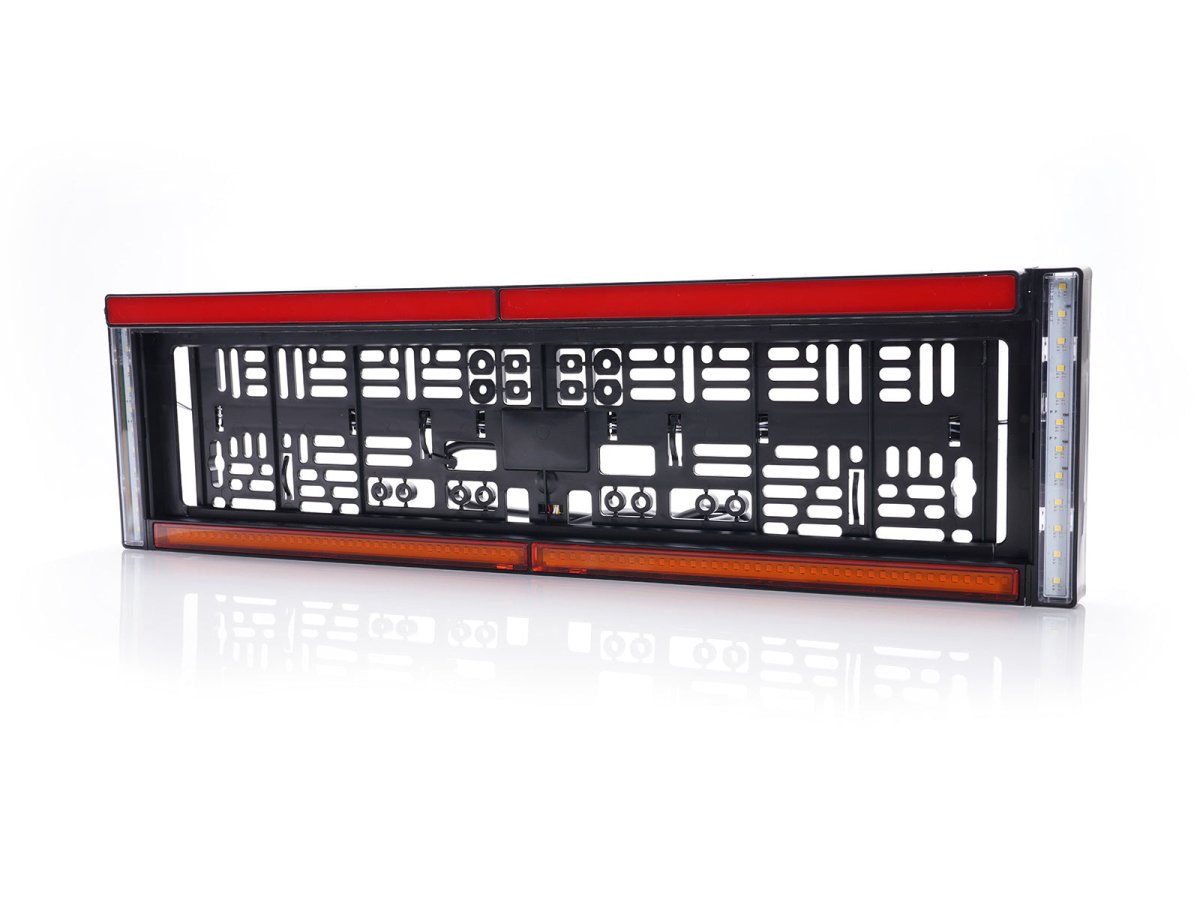 WAS W253 Rear number plate holder with Stop, reverse & warning lightsLED warning light2109WASSRH Lighting