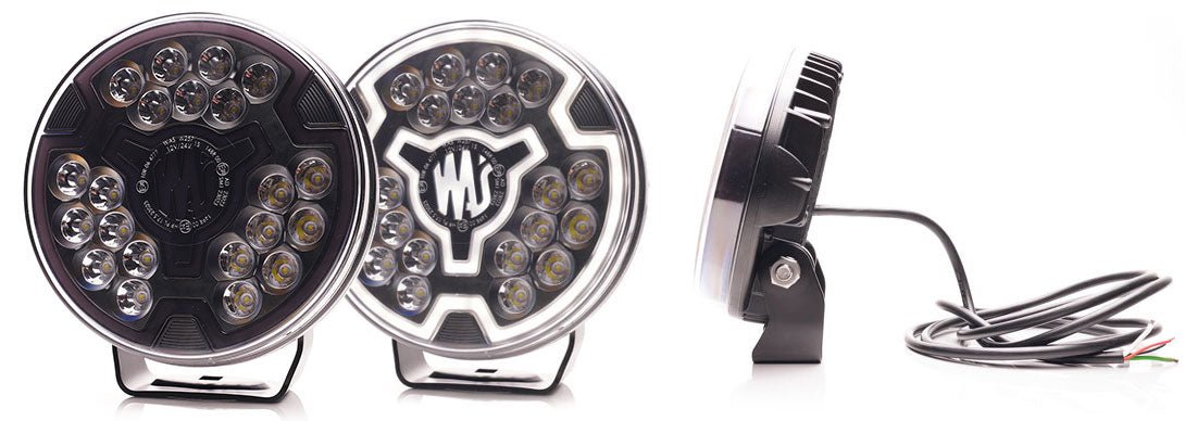 WAS W257 Driving light with position BLACKDriving Light2176 BLACKWASSRH Lighting