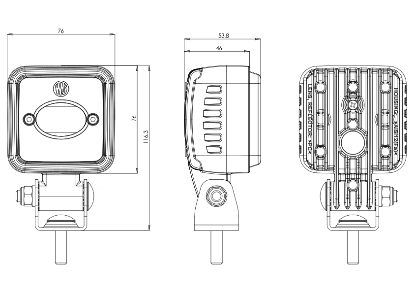 WAS W266 Safety exclusion zone lighting LINESafety Zone light2242WASSRH Lighting