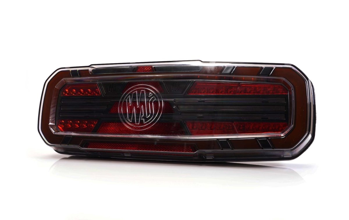 WAS W277 trailer Light with ring indicatorStop, tail, dynamic indicator, reverse, rear fog2376 L BLACK SCHLWASSRH Lighting