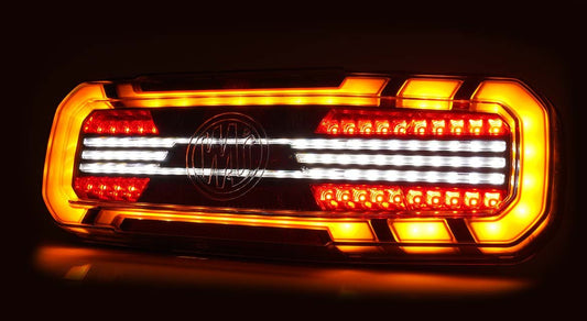 WAS W277  trailer Light with ring indicatorStop, tail, dynamic indicator, reverse, rear fog2376 L BLACK SCHLWASSRH Lighting