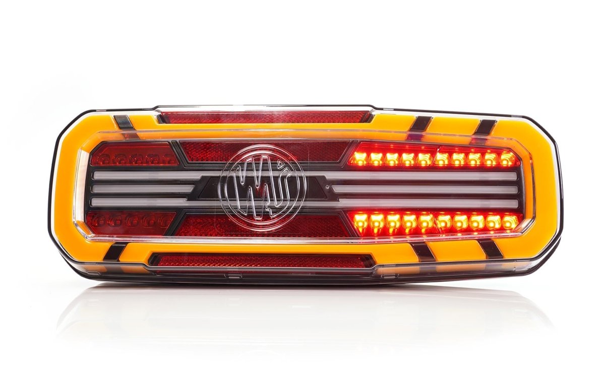 WAS W278 Rear truck Light with ring indicatorStop, tail, indicator, reverse, rear fog2392 L NW BLACKWASSRH Lighting