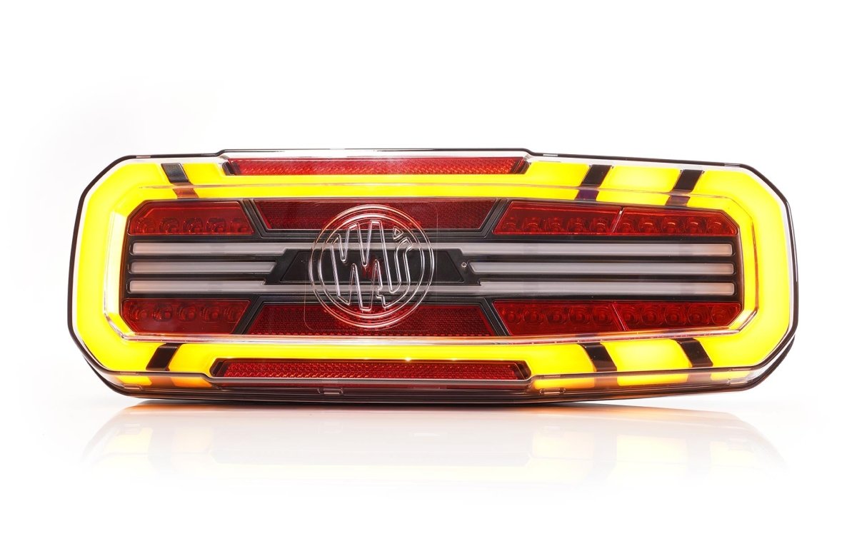 WAS W278 Rear truck Light with ring indicatorStop, tail, indicator, reverse, rear fog2392 L NW BLACKWASSRH Lighting