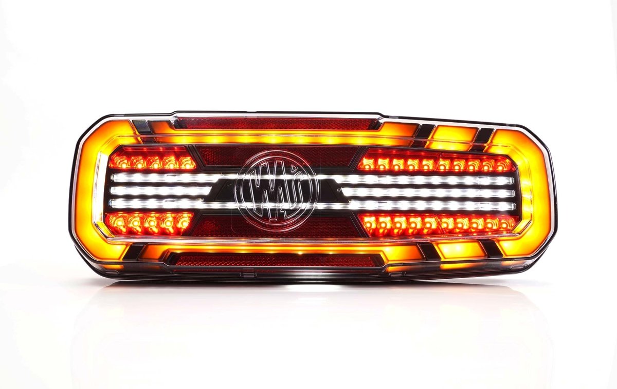 WAS W278 Rear truck Light with ring indicatorStop, tail, indicator, reverse, rear fog2392 L NW BLACKWASSRH Lighting