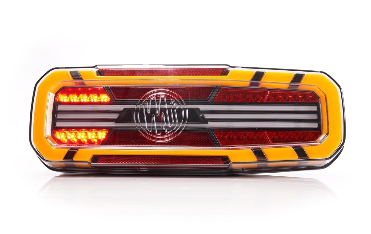 WAS W278 Rear truck Light with ring indicatorStop, tail, indicator, reverse, rear fog2392 L NW BLACKWASSRH Lighting