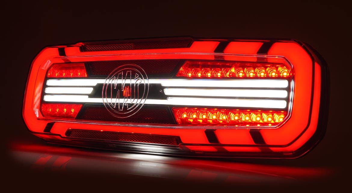 WAS W278 Rear truck Light with ring indicatorStop, tail, indicator, reverse, rear fog2392 L NW BLACKWASSRH Lighting