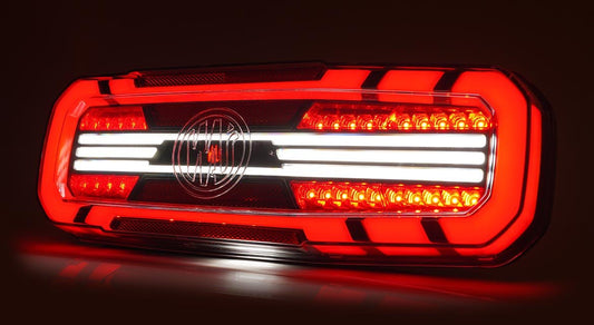 WAS W278 Rear truck Light with ring indicatorStop, tail, indicator, reverse, rear fog2392 L NW BLACKWASSRH Lighting