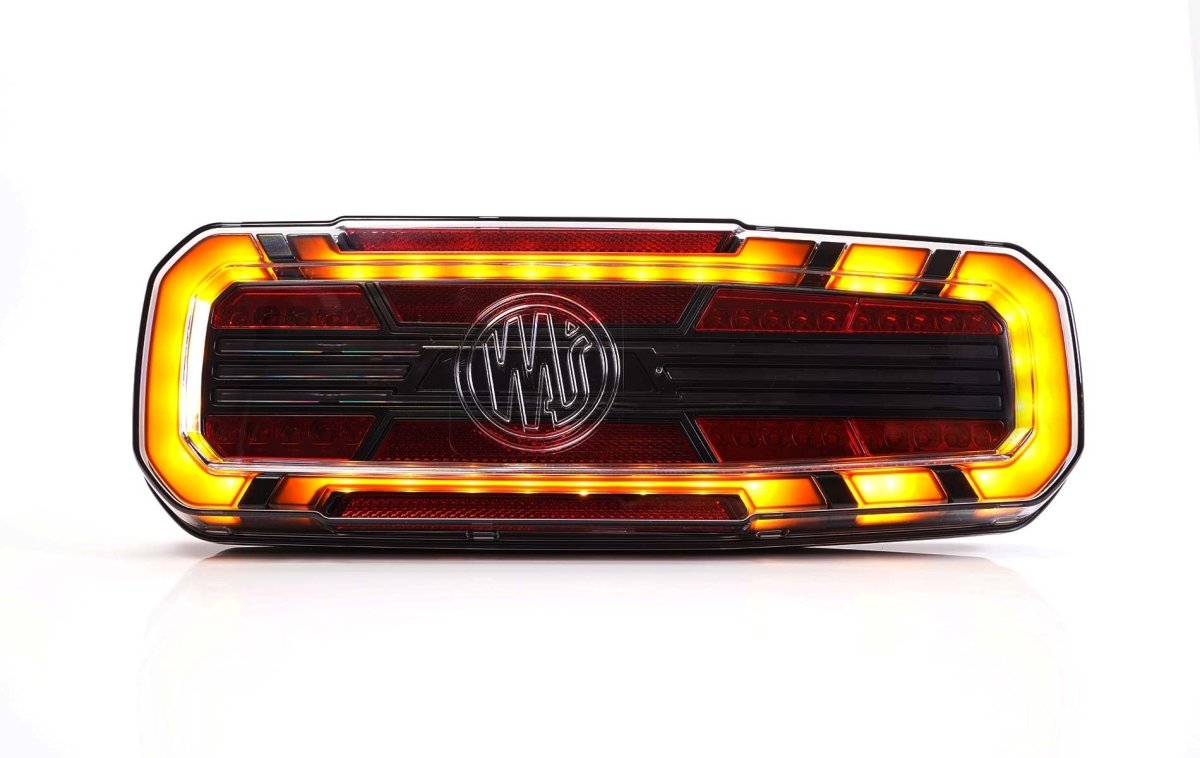 WAS W278 Rear truck Light with ring indicatorStop, tail, indicator, reverse, rear fog2392 L NW BLACKWASSRH Lighting
