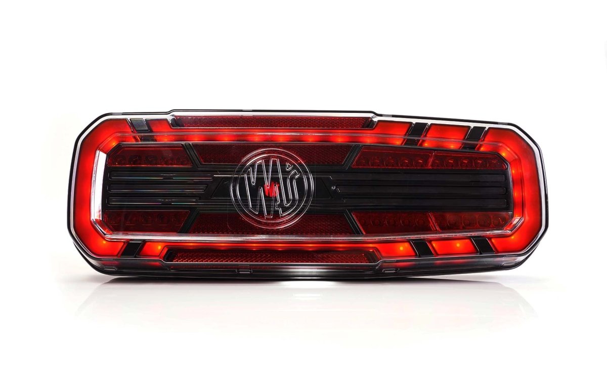 WAS W278 Rear truck Light with ring indicatorStop, tail, indicator, reverse, rear fog2392 L NW BLACKWASSRH Lighting