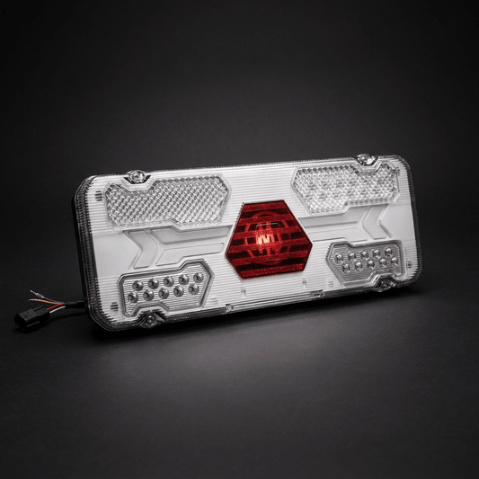 WAS W294ST Rear combination lamp (White)Stop, tail, dynamic indicator, reverse, rear fogWASSRH Lighting