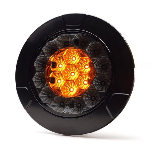 WAS W313 Y BLACK YELLOW multi function round LED rear lampLED Rear Light2235 BLACK YELLOWWASSRH Lighting