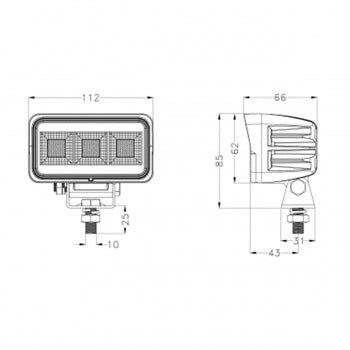 XS Series LED work light 60wXS Series Work Light0609-60SRH LightingSRH Lighting
