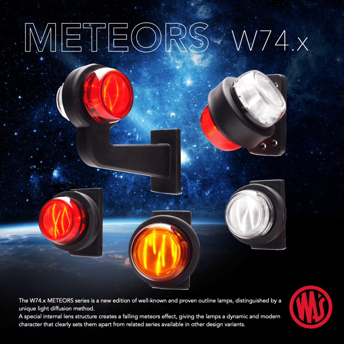 WAS W74.x METEORS series - SRH Lighting