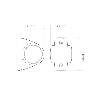 1004RWM LED Marker LampLED Outline marker light1004RWMLED AutolampsSRH Lighting